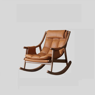 SHINYOK Solid Wood Rocking Chair Wayfair